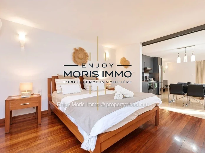 Apartment for sale in Trou aux Biches – Mauritius Island | Beach within walking distance, pool and private garden