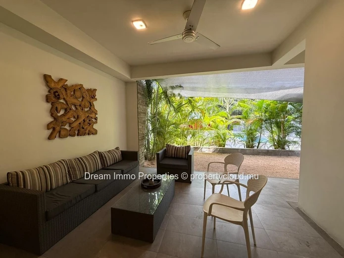Location bel appartement de 3 chambres en rez-de-chaussée à Point de Mire, Tamarin – Ile Maurice