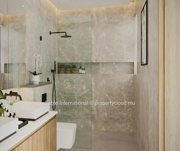 "Modern Apartment with Pool & Fitness Room in Pointe aux Piments, Trou aux Biches 