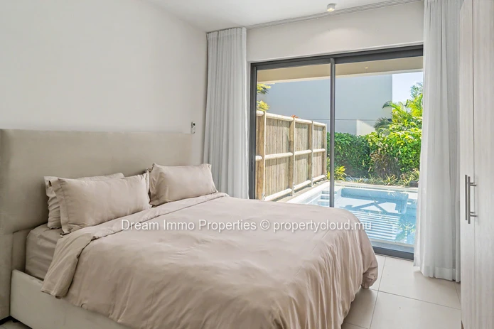 3-bedroom beachfront duplex with private pool and private rooftop in Grand Gaube – Mauritius