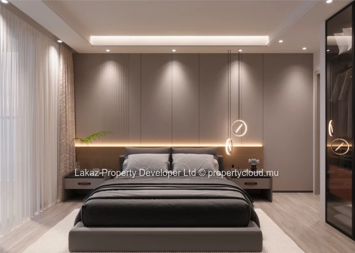 Modern Off-Plan Apartment with Roof-Deck Pool in Pereybere