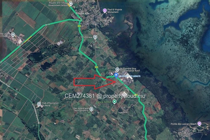 4 Arpents Agricultural/Industrial Land for Sale – Île D'Ambre, Rivière du Rempart