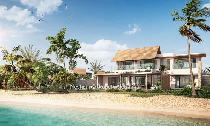 La villa de vos rêves pieds dans l'eau dans l'ouest mauricien