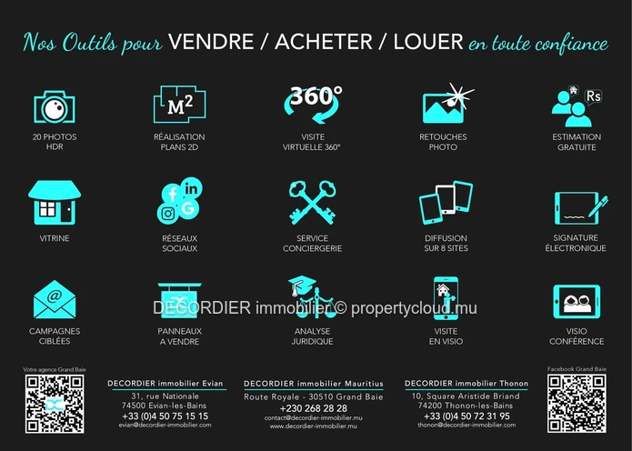 A vendre villa – Mont Choisy, situées au bord du fairway