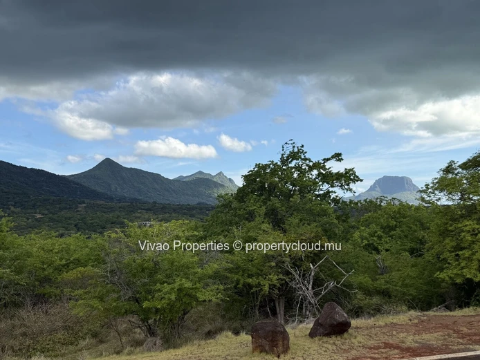 Rare residential land of one acre for sale within the Domaine de Palmyre in Petite Rivière Noire - Rs 35M.