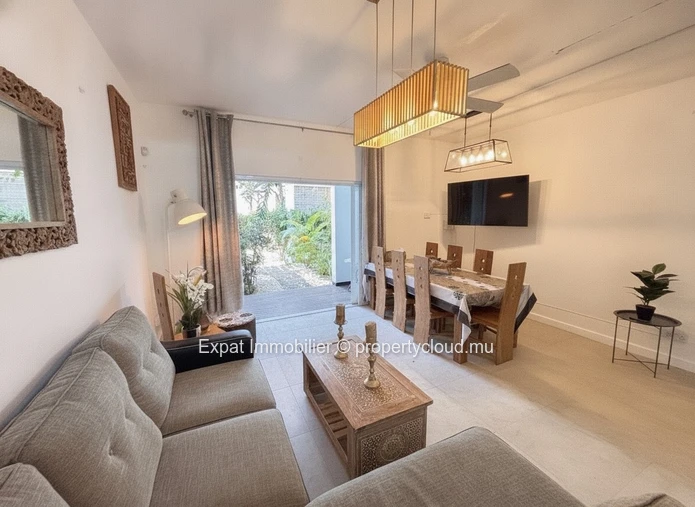 Contemporary 3-Bedroom Townhouse With Direct Access To The Sea – Pointe Aux Biches