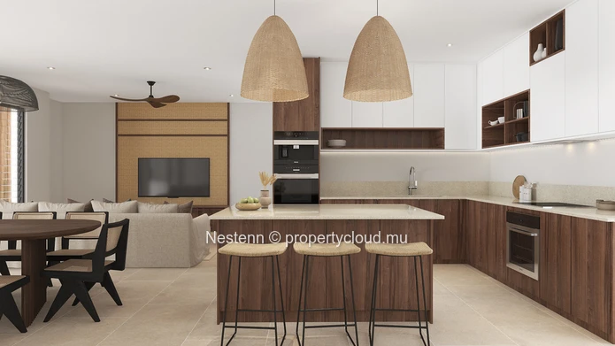 Élégant appartement au premier étage avec vue mer et montagne à proximité de la plage