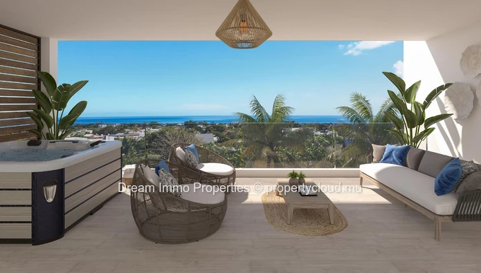 Penthouses Modernes Vue Mer Avec Rooftop & Piscine Privee Sur Les Hauteurs De Tamarin - Ile Maurice