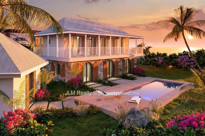 À vendre : Magnifique villa bioclimatique avec vue mer à Baie du Cap, Île Maurice