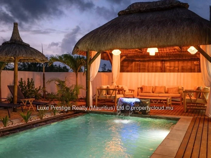 Modern 3-Bedroom Villa for Rent in Chemin Moulin Cassé, Grand Baie | Private Pool, Large Terrace & Garden