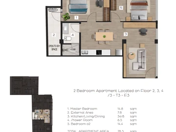 2 Bedroom Apartment