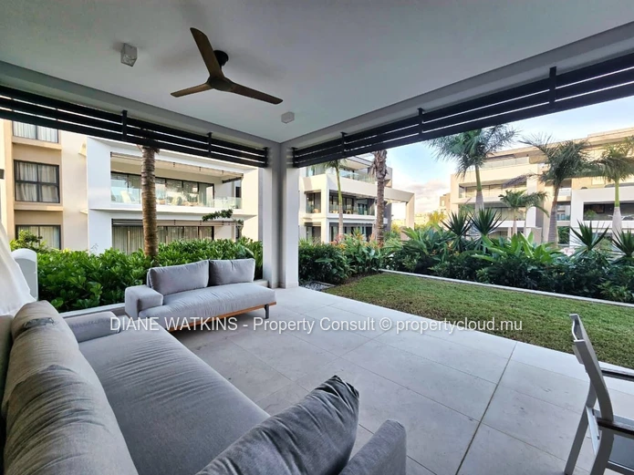 Furnished 2-Bedroom Apartment with Swimming Pool for Rent in Mont Choisy