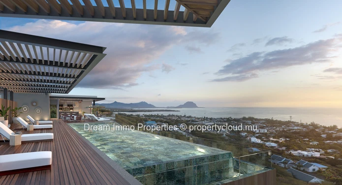Luxueuse Villa Neuve Offrant Une Vue Mer Panoramique A Riviere Noire - Ile Maurice