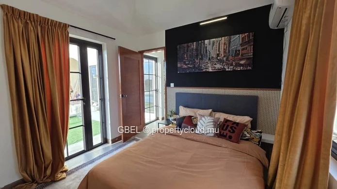 New villa for rent flic en flac jardin danna phase 1 with seaview