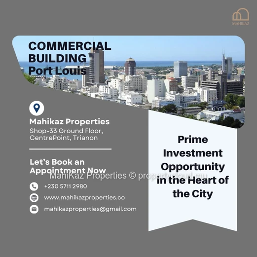 Commercial Building for Sale in Port Louis – Prime Investment Opportunity in the Heart of the City 