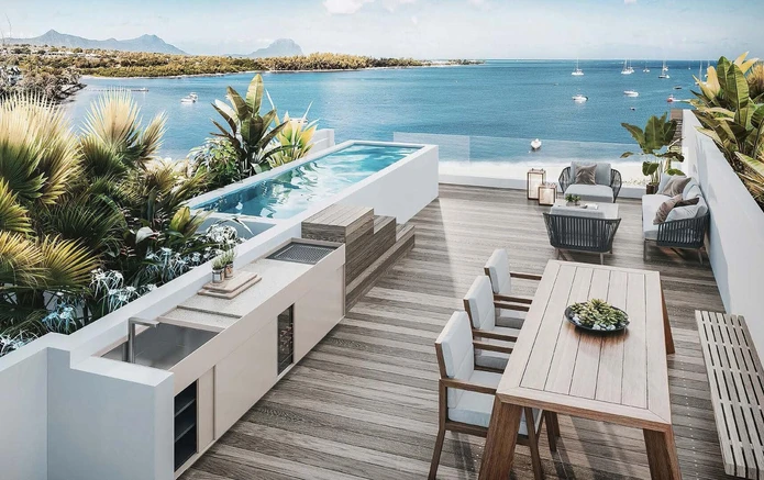 Penthouse 3 chambres avec piscine privée à vendre à Rivière Noire