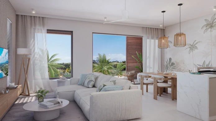 Appartement 2 chambres à rendement locatif à Belle Mare
