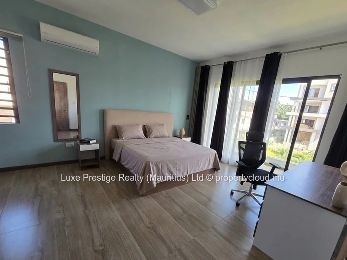 Modern Furnished Duplex Villa for Rent in Central Grand Baie | 2 Furnished Bedrooms, Office, Unfurnished Room, Privat...