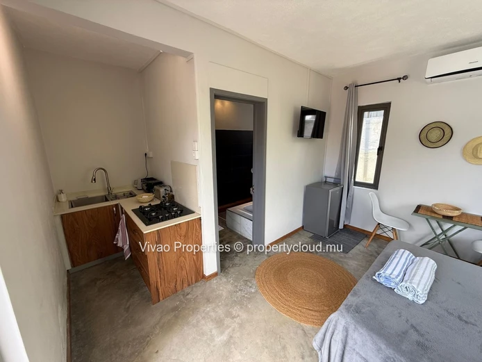 Furnished studio for rent in La Gaulette, Black River. 22m² area, sea and mountain views, close to amenities. Rs 30,0...