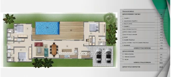 8 villas haut de gamme 3 chambres avec piscine privative 