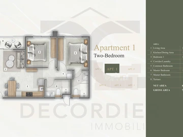 Appartement de 2 Chambres