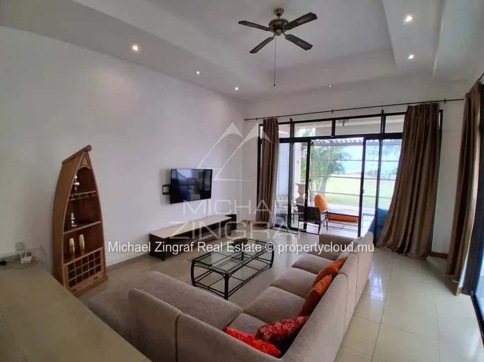 Beachfront Duplex Villa with Exceptional Views in Pointe aux Canonniers