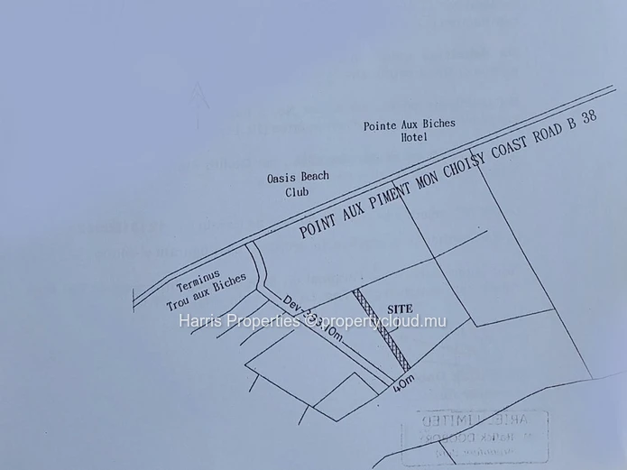 Residential plot of 25 perches for sale in a sought-after area of Trou aux Biches