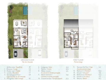 Townhouse, Duplex de 3 Chambres