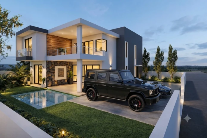 Your Dream Oasis: Premium 4-Bedroom Villa with Private Pool & Rooftop Views - Close to Commodities