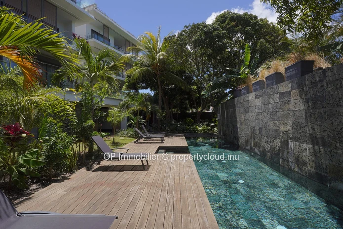 Appartement R+2 à vendre à Pointe aux Canonniers, 167m², 3 chambres, piscine commune, meublé, climatisé, garage, proc...