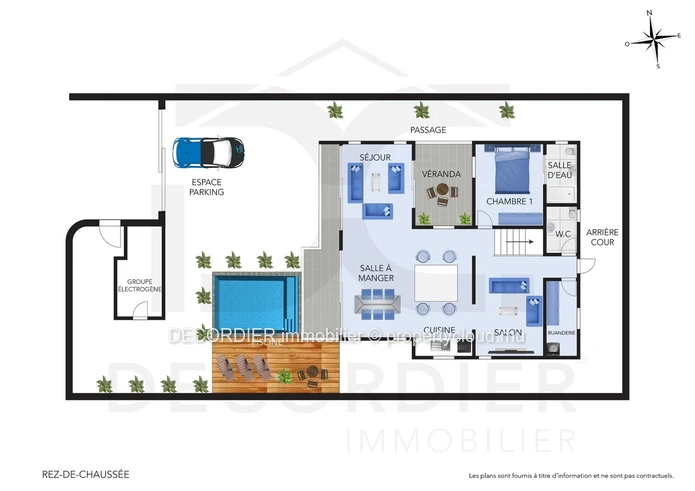 À Louer – Magnifique villa contemporaine avec piscine