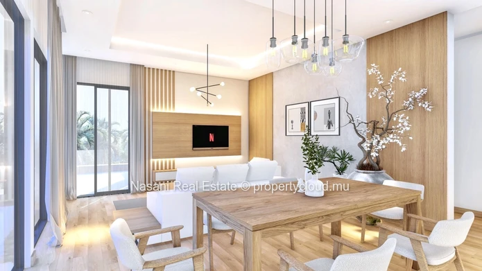 3 bedroom, semi furnished apartment situated right in the centre of Quatre Bornes