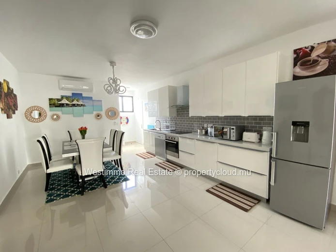 Beautiful 3-bedroom furnished apartment for rent near the sea in Pereybere, Mauritius