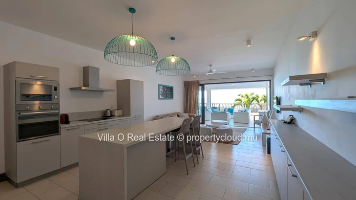 Breathtaking view from this beautiful apartment in a waterfront secure residence, with a lovely pool on the deck amid...