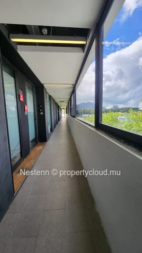 Modern office in Ebène with air conditioning garage private lift and close to amenities ideal for your business needs.