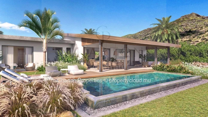 Single-story 3-bedroom villa in the heart of a natural haven in Tamarin