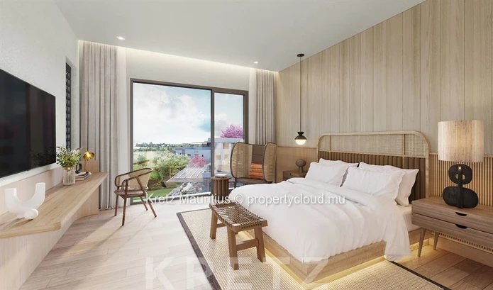 Three-bedroom seafront penthouse with views of Le Morne