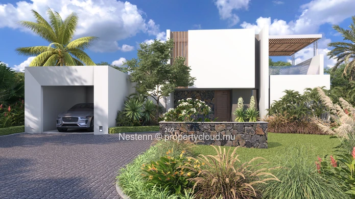 Contemporary 2-bed villa with golf view and private pool in a renowned domain