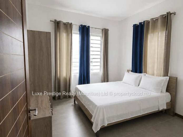 Modern Furnished Duplex Villa for Rent in Central Grand Baie | 2 Furnished Bedrooms, Office, Unfurnished Room, Privat...