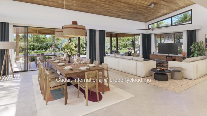 Villa contemporaine de prestige de 4 chambres sur la côte ouest de l'île Maurice