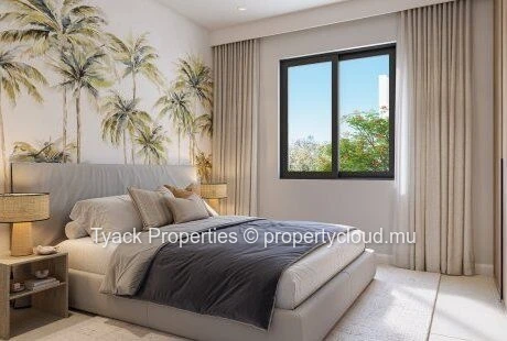 Modern 3-bedroom apartment in Grand Baie with access to luxury common pool