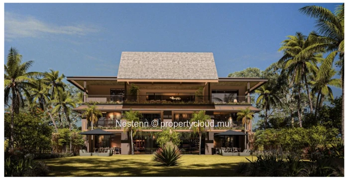 3-bedroom villa with pool and beach access