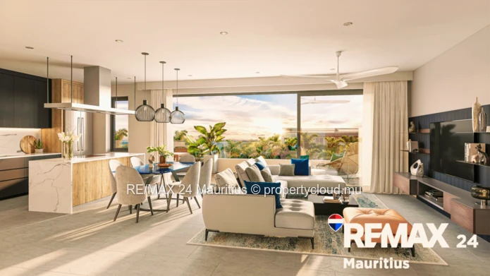 Apartments Around Gardens and Pools, in the Heart of Mont Choisy Light-filled residences with terrac