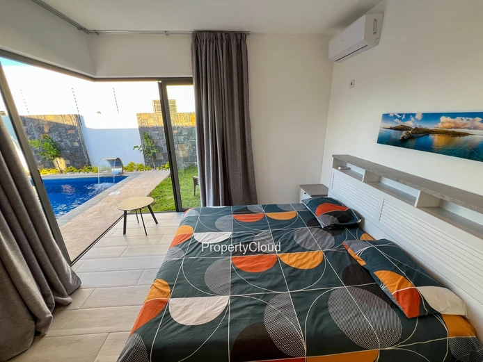 À Louer - Villa De 3 Chambres Avec Piscine - Grand Baie