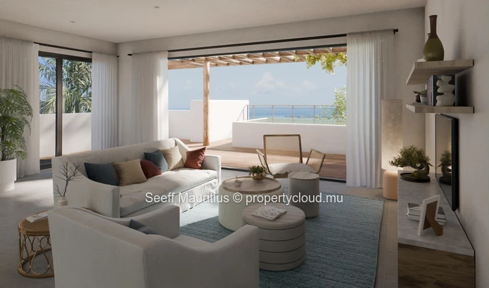 Penthouse Méditerranéen Moderne avec Piscine Privée à Trou aux Biches