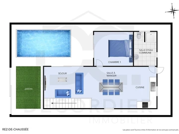 Maison de 3 Chambres