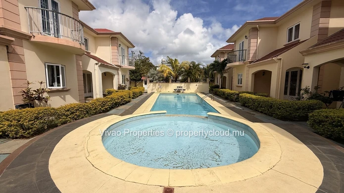 4-Bedroom Furnished Duplex for Rent in Pereybere with Pool - Rs 60,000 per month