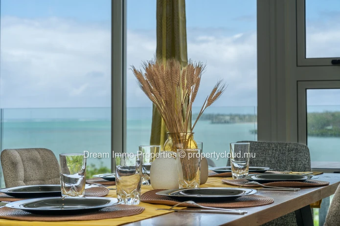 Appartement 2 chambres en bord de mer avec vue lagon à Trou d’Eau Douce – Ile Maurice