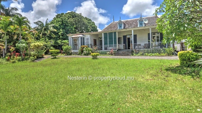 Colonial house in a residential area 