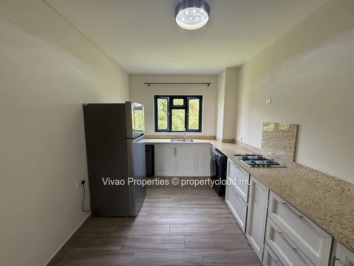 Furnished apartment for rent with 3 bedrooms and pool in La Preneuse, Black River - Rs 60,000/month.